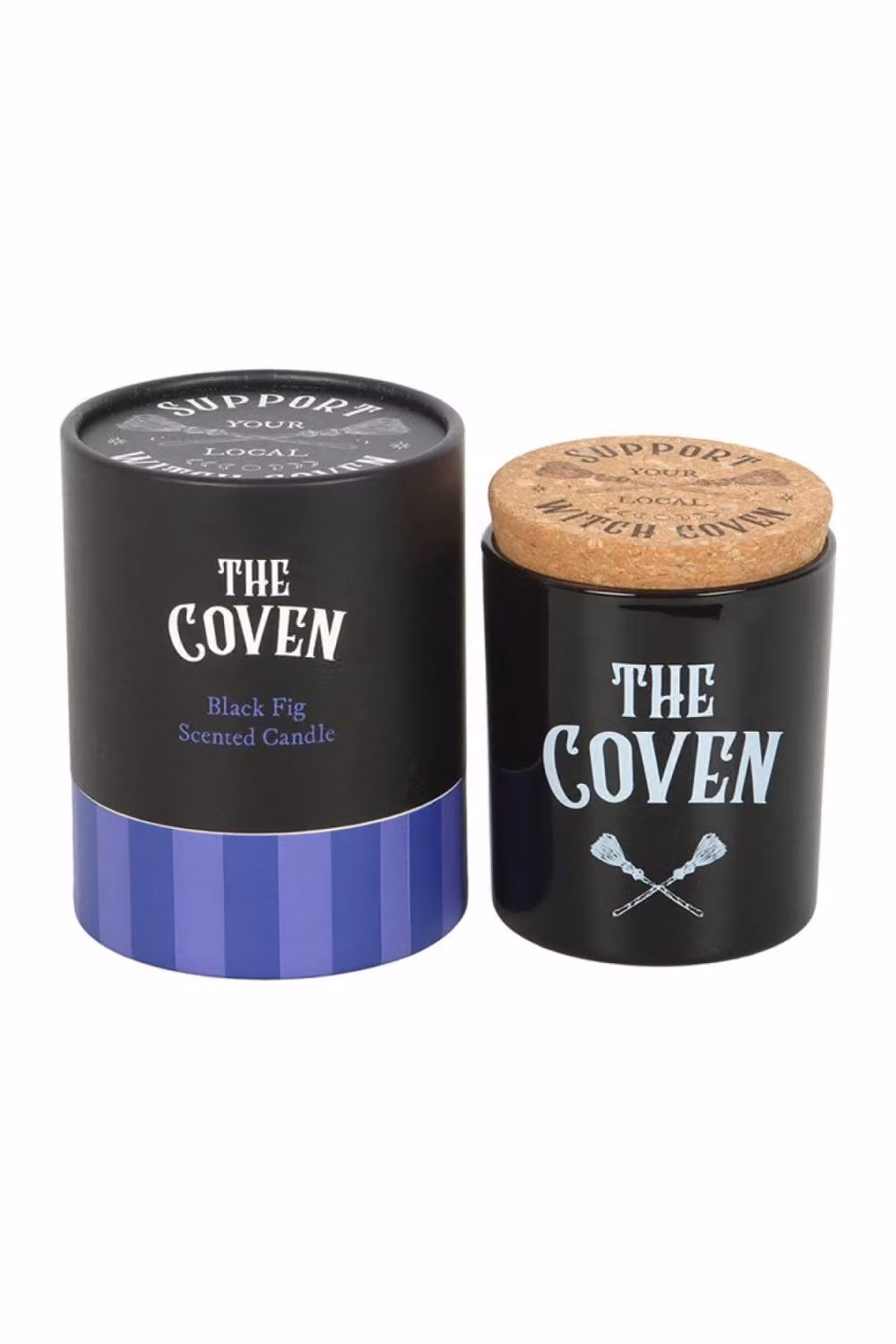 KDMD Coven Black Fig Scented Glass Candle in Black and Purple with Fruity Notes – 2