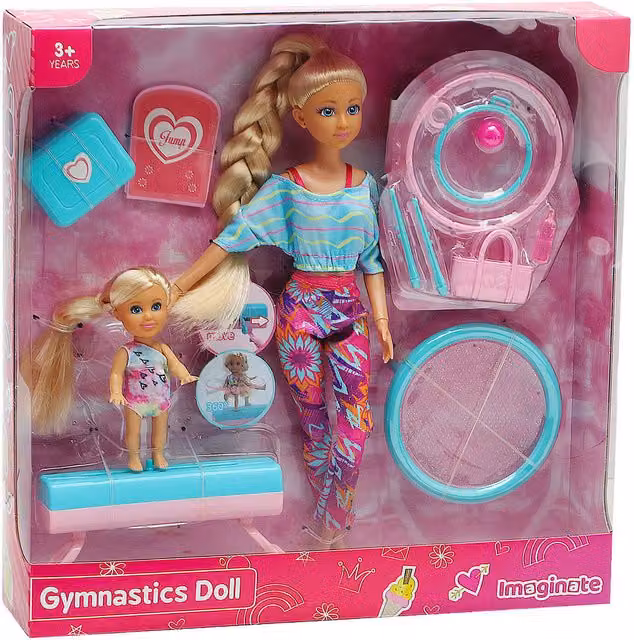 Imaginate Gymnastics Dolls Playset with Multicolour Characters