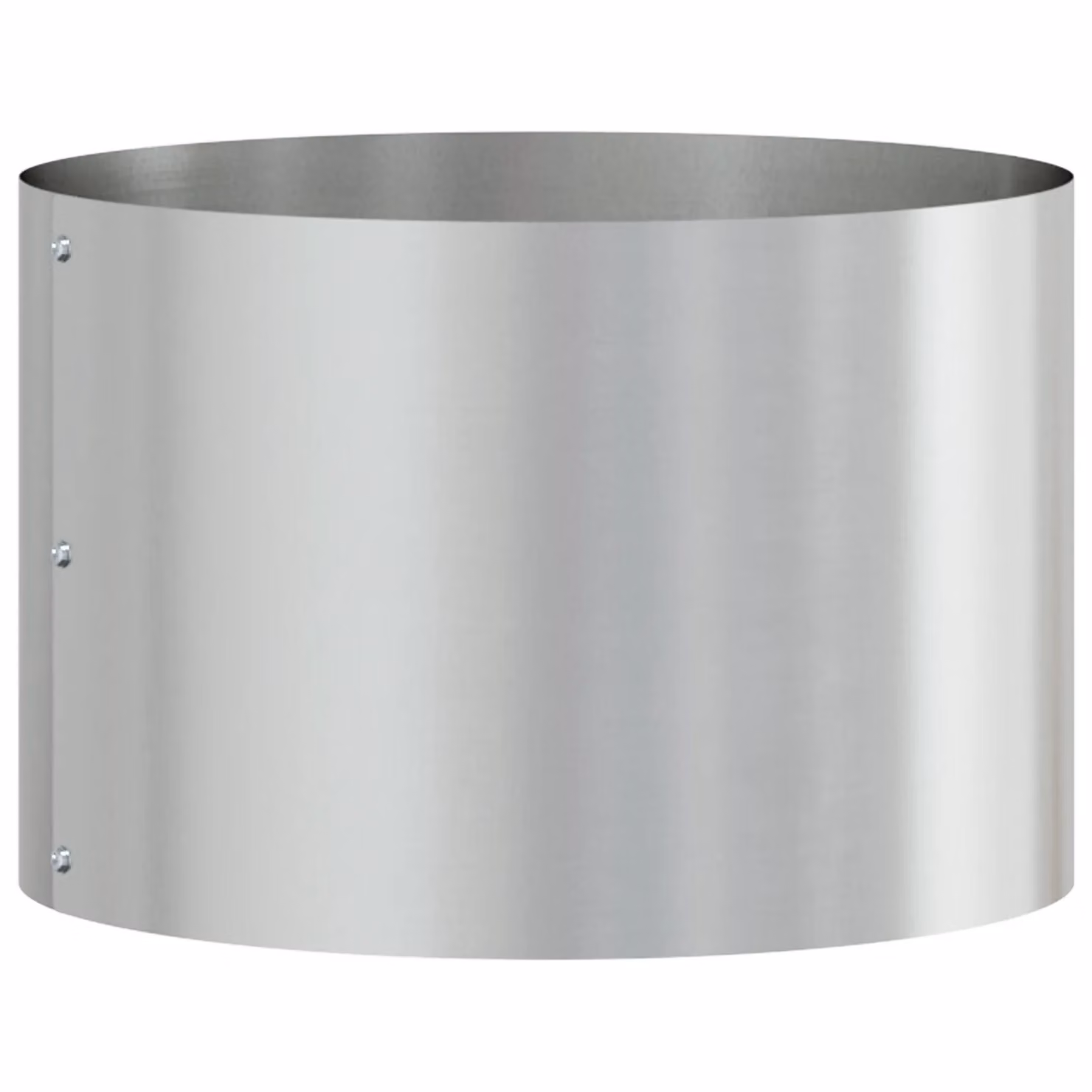 Berkfield Home Silver Galvanised Metal Planter Pot, Diameter: 30 cm – 2