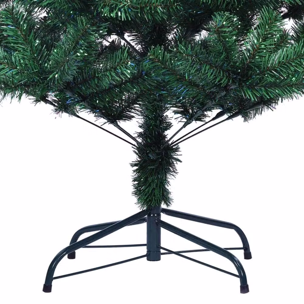 Berkfield Home Beautiful Green Artificial Christmas Tree with Iridescent Tips, Height: 210 cm – 5