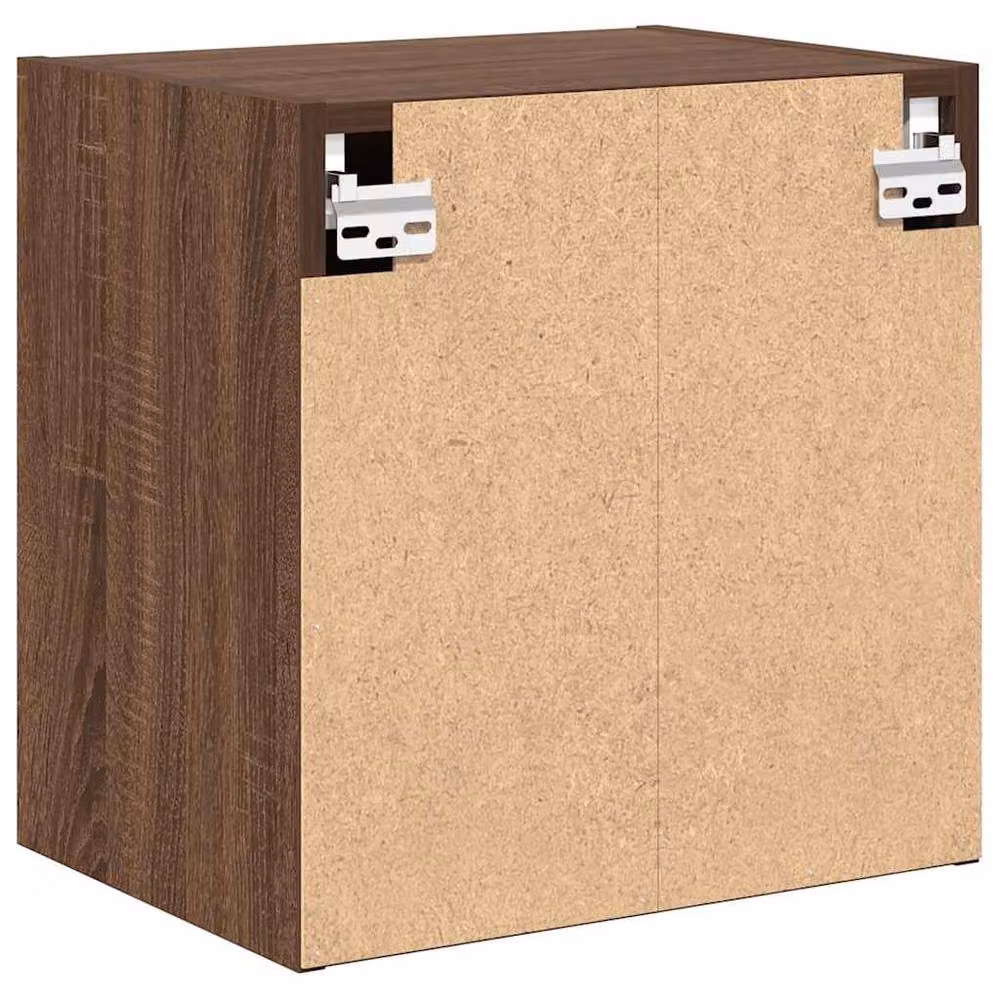 Berkfield Home Wall Mounted Garage Cabinets in Brown Oak, 2 Piece Set – 5
