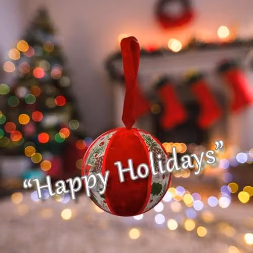 VFM e-Store Red Christmas Hanging Bauble Decoration, W/D/H: 18 x 18 x 10 cm – 4