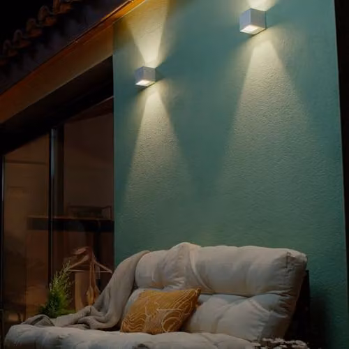 Netlighting Forlight Rex Outdoor LED Wall Fixture, White, 5.2W, 4000K, 267lm, IP54 – 2