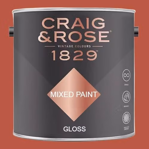Craig & Rose 1829 Paint Stop Gloss Oriental Red 2.5l