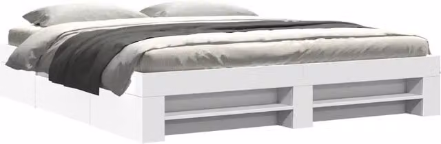 Berkfield Home Super King Bed Frame with Drawers, White, W/D/H: 180 x 200 cm – 1