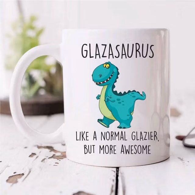 60 SECOND MAKEOVER Glazasaurus Mug in White