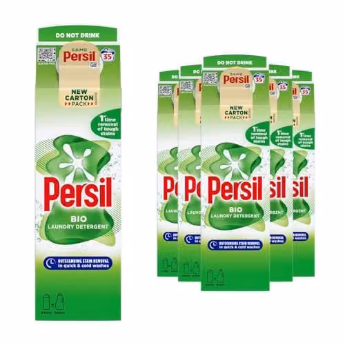 Persil Bio Gentle Fabric Clean Laundry Liquid Detergent, 945ml, Pack of 6 – 1
