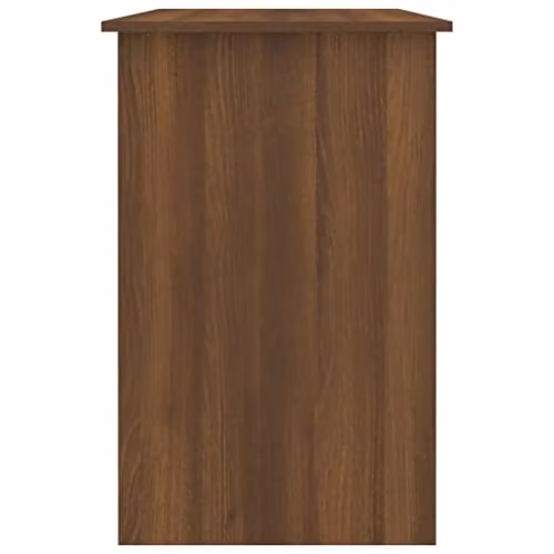 vidaXL Modern Computer Desk in Brown Oak, W/D/H: 100 x 50 x 76 cm – 4