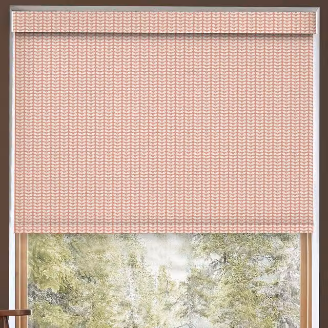 Orla Kiely Tiny Stem Translucent Made to Measure Roller Blind in Pink