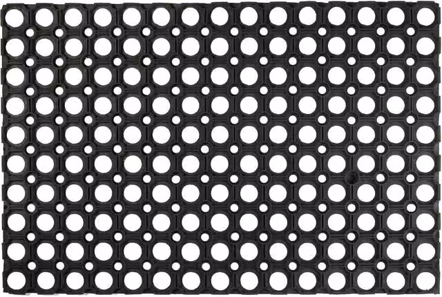 Nicola Spring Heavy Duty Rubber Door Mat, Black, W: 60 cm, D: 40 cm – 7