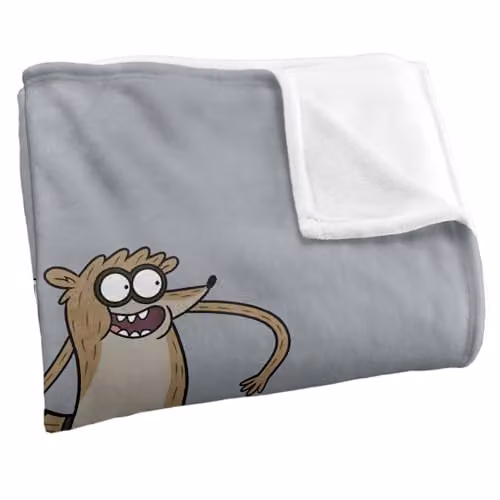 Regular Show Golf Cart Silky Touch Super Soft Fleece Throw Blanket, Multicolour, W: 152 cm, D: 127 cm – 2