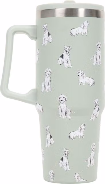 Waggy Tails Nitro Vacuum Tumbler in Sage Green