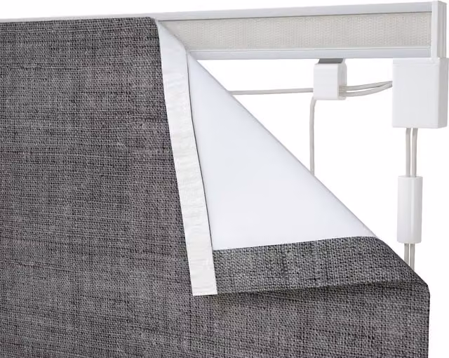 Terrys Roman Blind Kit in Blue and Grey with Aluminium Components