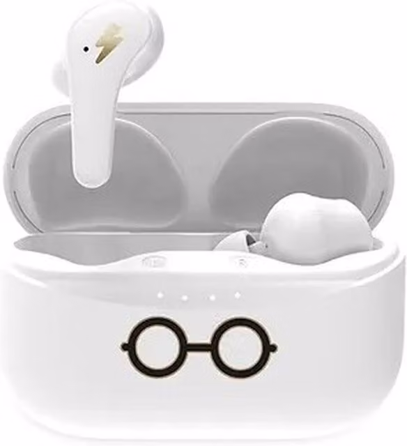 Harry Potter Wireless Bluetooth Earpods with USB-C Charging Case, White