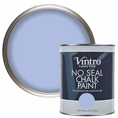 Vintro No Seal Chalk Paint in Georgian Sky Blue, 1 Litre