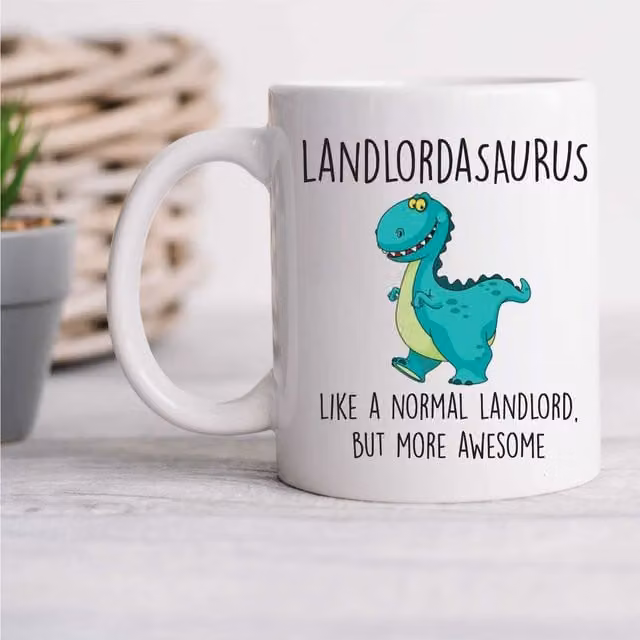 60 Second Makeover Limited God Daughterasaurus Dinosaur Mug in White