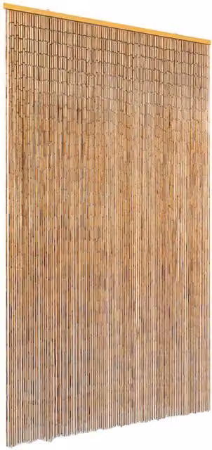 Berkfield Home Bamboo Insect Door Curtain, Brown, W: 120 cm, H: 220 cm