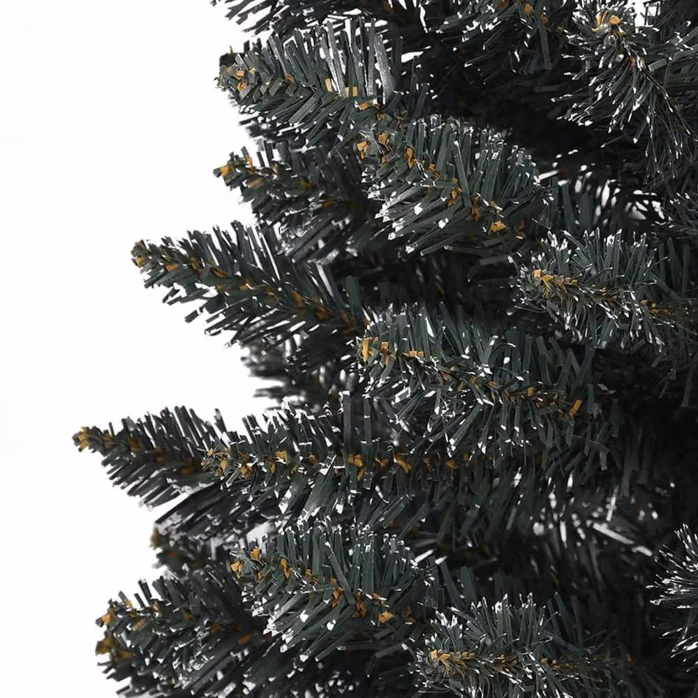 Berkfield Home Beautiful Slim Artificial Tabletop Christmas Tree in Green with Stand, Height: 120 cm – 5