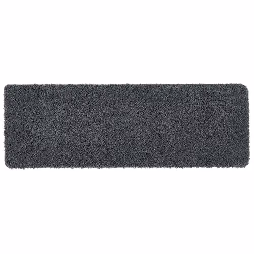 My Mat Anthracite Grey Non-Slip Washable Shaggy Pile Runner, W/D/H: 67 x 200 cm