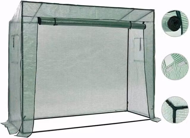 Berkfield Home Walk-in Greenhouse in Green, W/D/H: 200 x 80 x 173 cm – 1