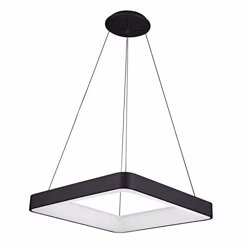 Netlighting Giacinto Modern Integrated LED Pendant Ceiling Light, 4000K, Black