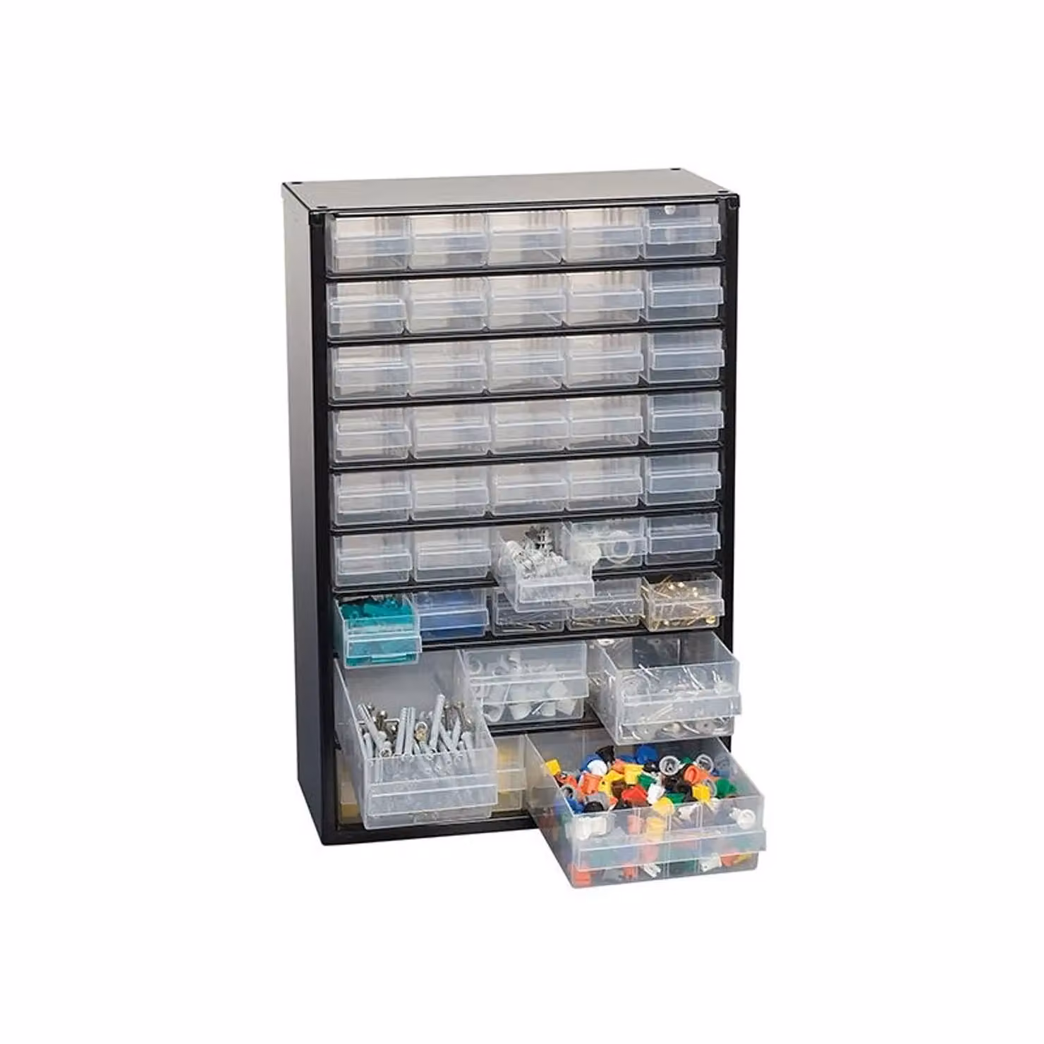 Raaco 1321-07 Metal Cabinet with 40 Drawers in Black and Multicolour – 2