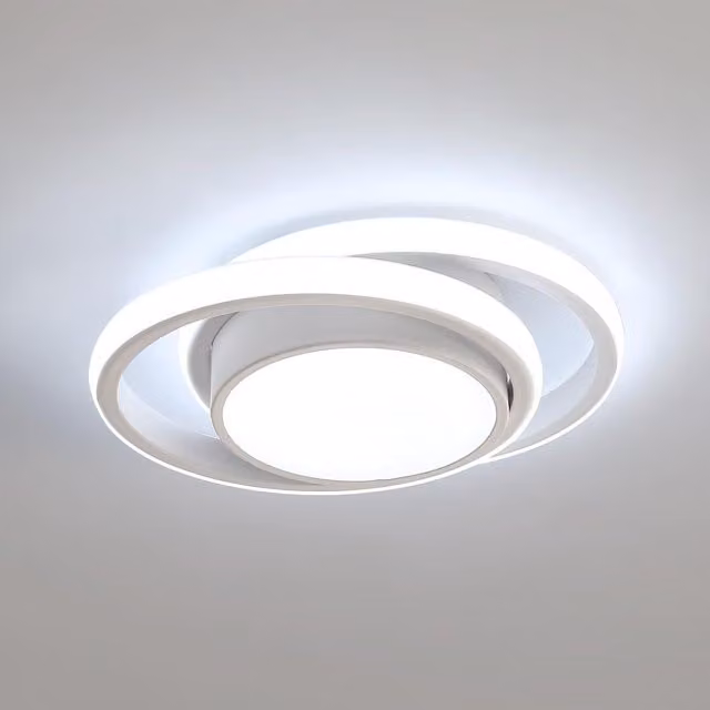 COMELY Modern Round LED Ceiling Light, 32W, 2350LM, Cool White 6500K, White – 1