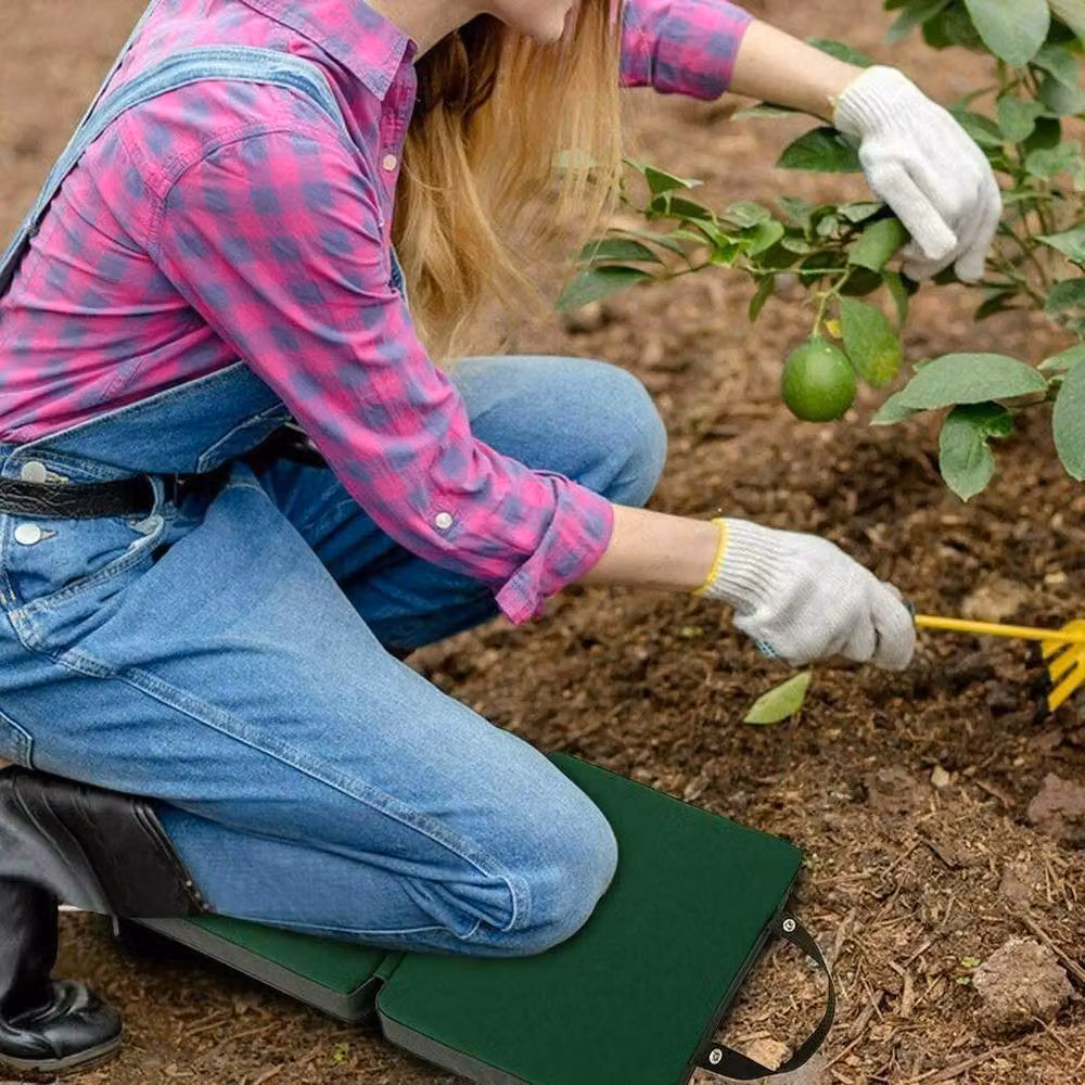 FLAVORA Extra Thick Large Portable Foam Garden Kneeling Pad in Green – 3