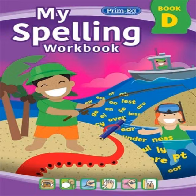 RIC Publications My Spelling Workbook Book D Multicolour Paperback