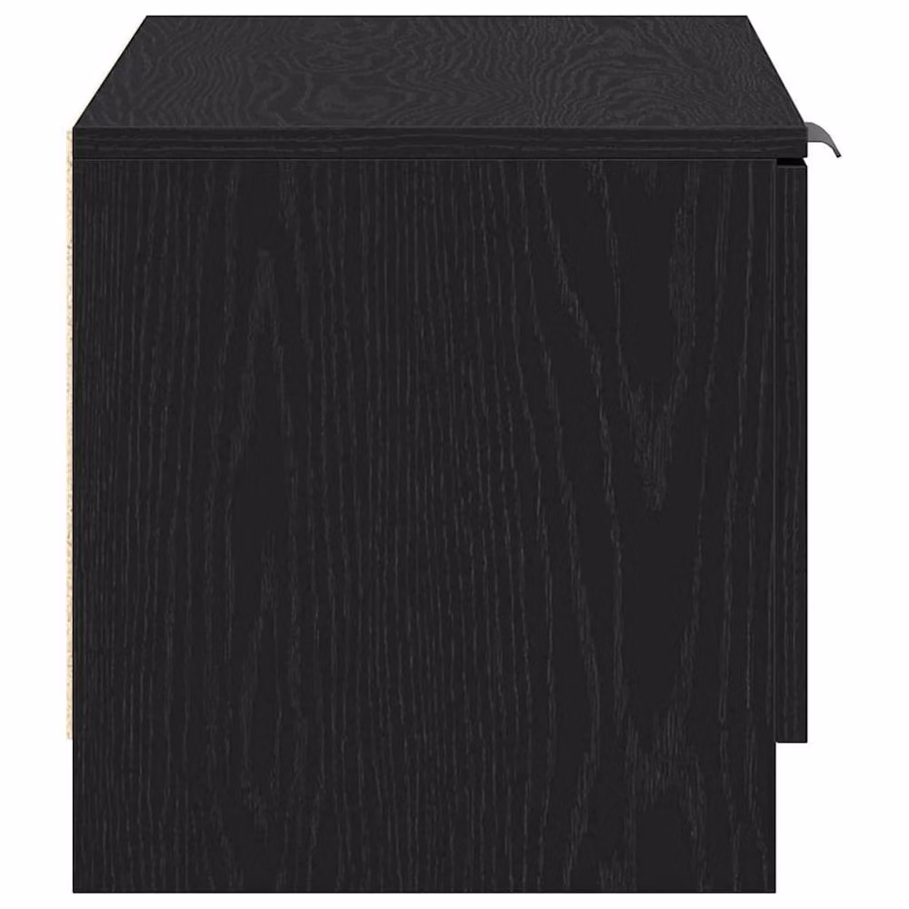Berkfield Home Modern TV Cabinet in Black Oak, W/D/H: 80 x 35 x 36.5 cm – 4