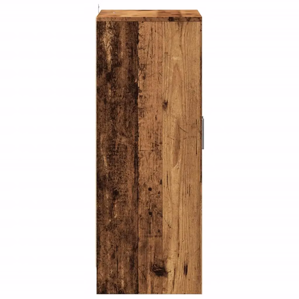 Berkfield Home Shoe Cabinet in Old Wood Brown, W/D/H: 60 x 35 x 92 cm – 4