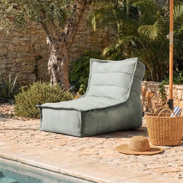 ICON Dolce Large Outdoor Woven Beanbag in Green – 2