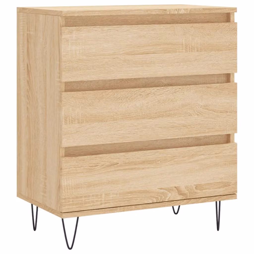 Berkfield Home Sonoma Oak Sideboard in Brown, W/D/H: 60 x 35 x 70 cm – 2