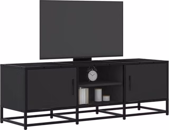 Berkfield Home Industrial TV Cabinet in Black, W/D/H: 120 x 41 x 35 cm – 1