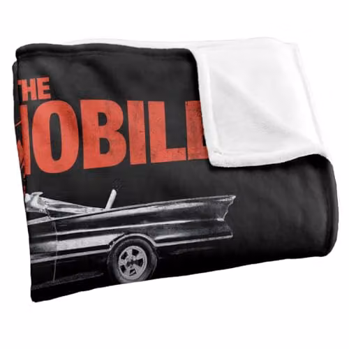 LOGOVISION Batman Classic '66 Batmobile Super Soft Fleece Throw Blanket, Multicolour, W: 91 cm, D: 147 cm – 2