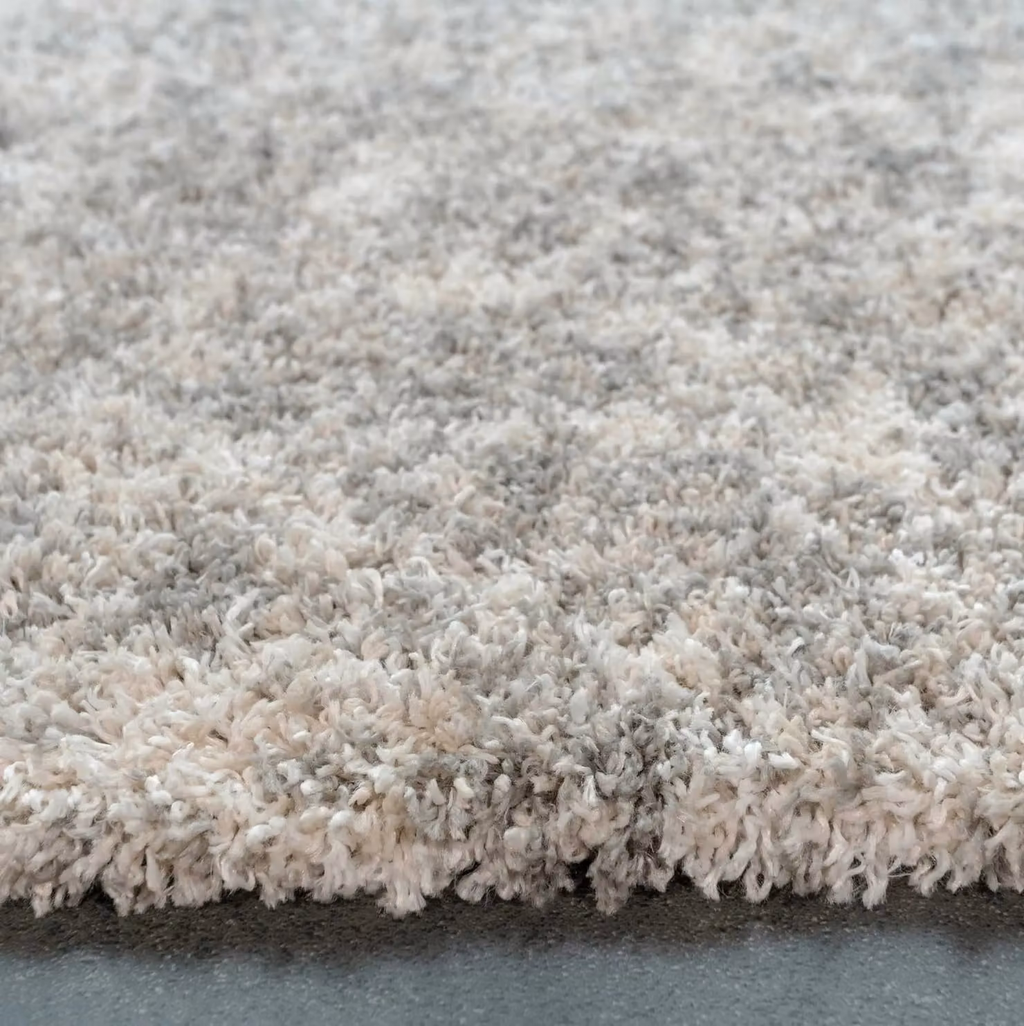 Kukoon Silver Grey Super Soft Shaggy Area Rug W: 80 cm, L: 150 cm