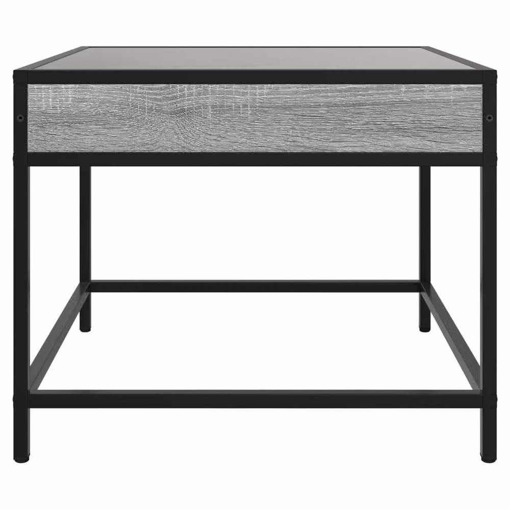 Berkfield Home Infinity LED Coffee Table in Grey Sonoma, W/D/H: 50 x 50 x 41 cm – 3