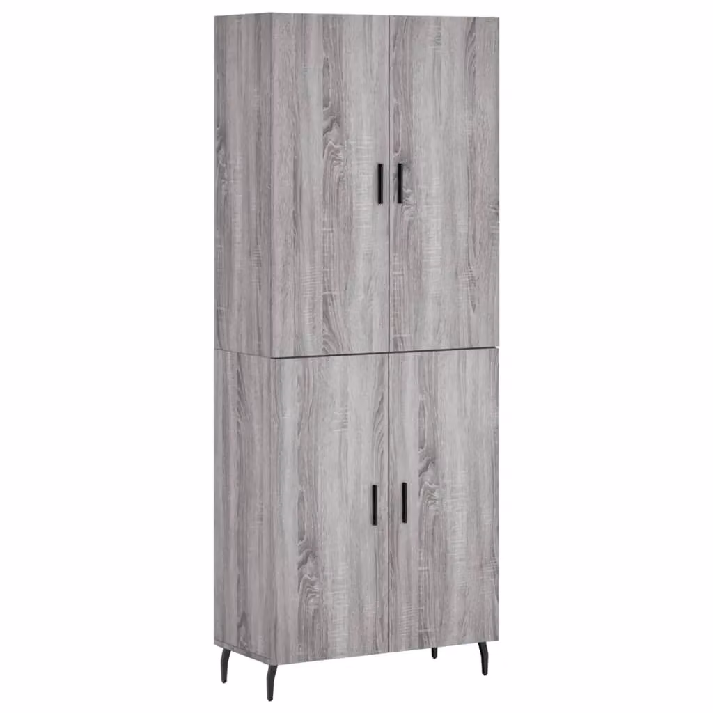 Berkfield Home Grey Sonoma Highboard, H 180 x W 69.5 x D 34 cm – 2