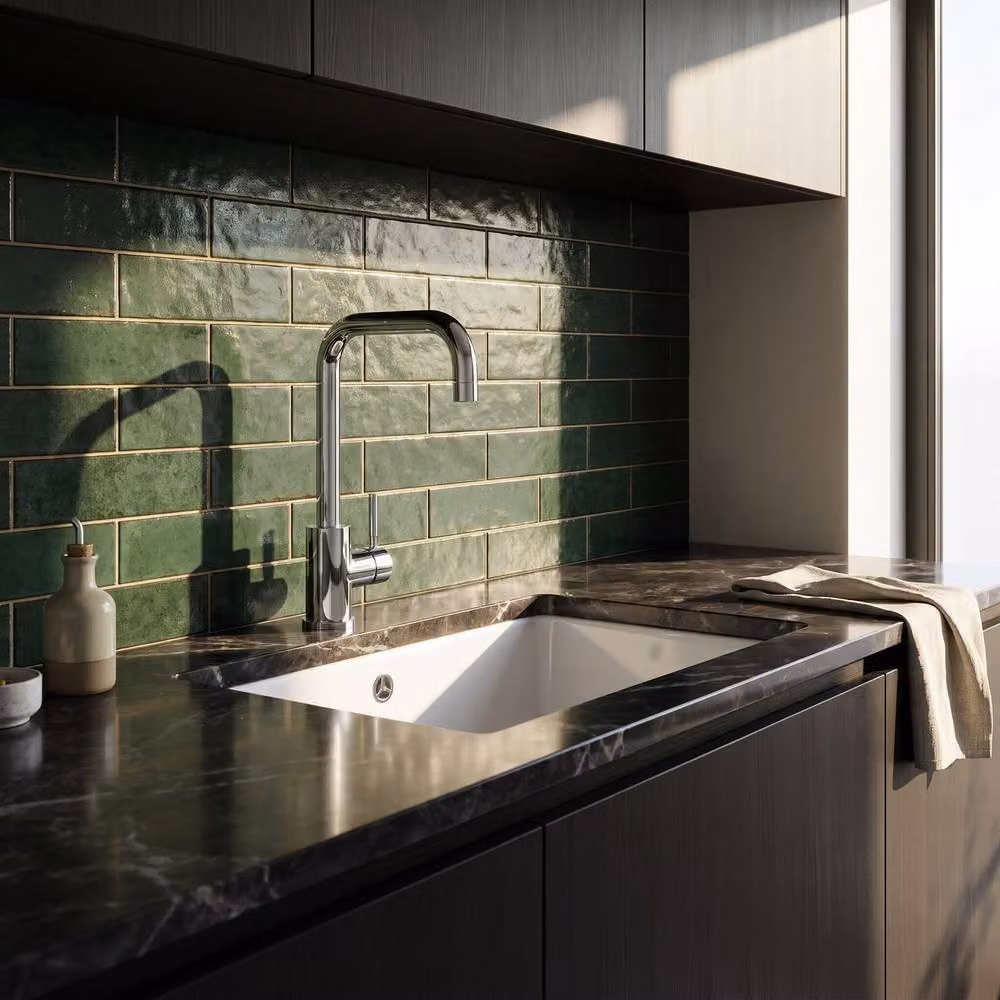 Balterley Square Kitchen Sink Mixer Tap, Chrome Silver, Top Fix Installation – 4