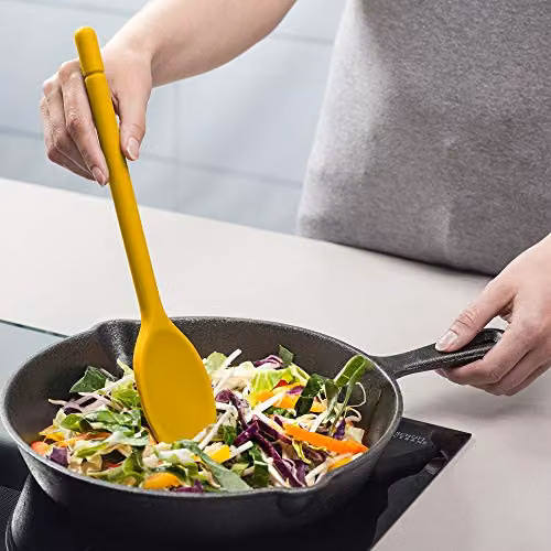 Zeal Non-Stick Silicone Cooking Spoon in Yellow, 30 cm – 4