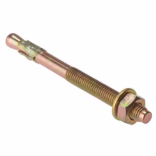 ForgeFix Yellow Zinc Passivated M16 x 180mm Through Bolts, Pack of 5