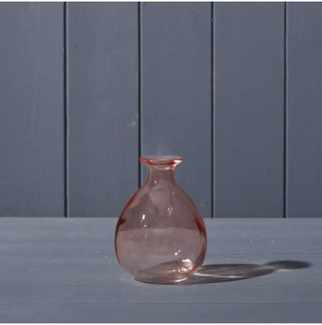 KDMD Rose Glass Vase in Pink