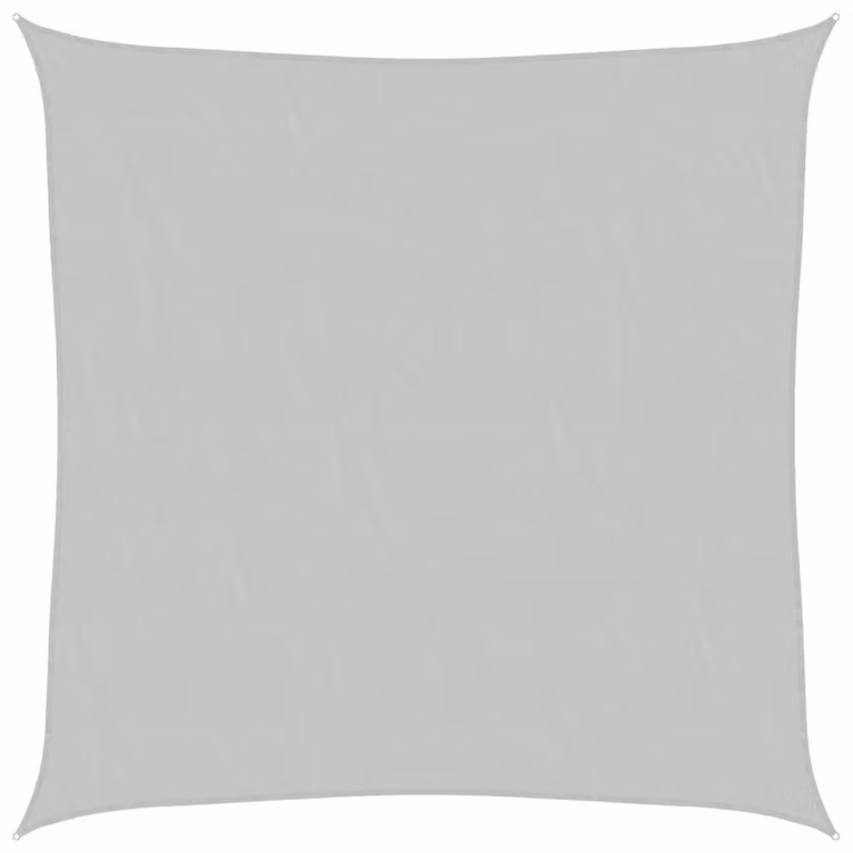Berkfield Home Square Sun Shade Sail in Light Grey, 3 x 3 m, 100% Polyester