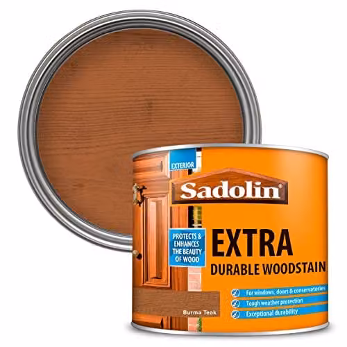 Sadolin Extra Durable Woodstain in Burma Teak, 500ml