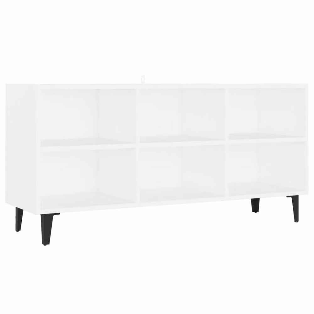 Berkfield Home Modern White TV Cabinet with Metal Legs W/D/H: 103.5 x 30 x 50 cm – 3