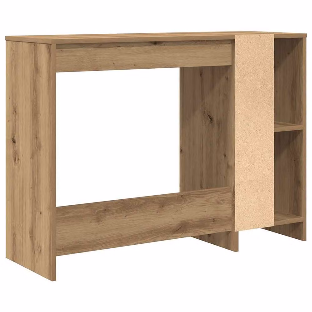 Berkfield Home Artisan Oak Writing Desk in Brown, W: 102.5 cm, D: 35 cm, H: 75 cm – 5