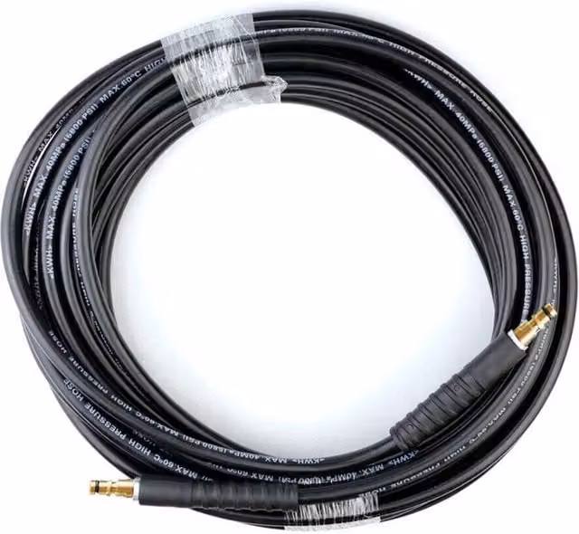 VOGREX 15m High Pressure Washer Extension Hose for Karcher K2-K7 Series, Black
