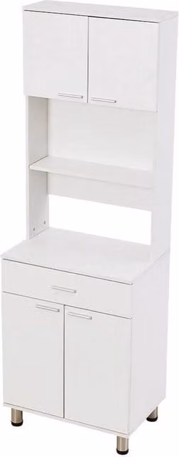 KORVIXA Farmhouse Sideboard Cabinet in White, W: 70 cm, H: 75 cm – 1