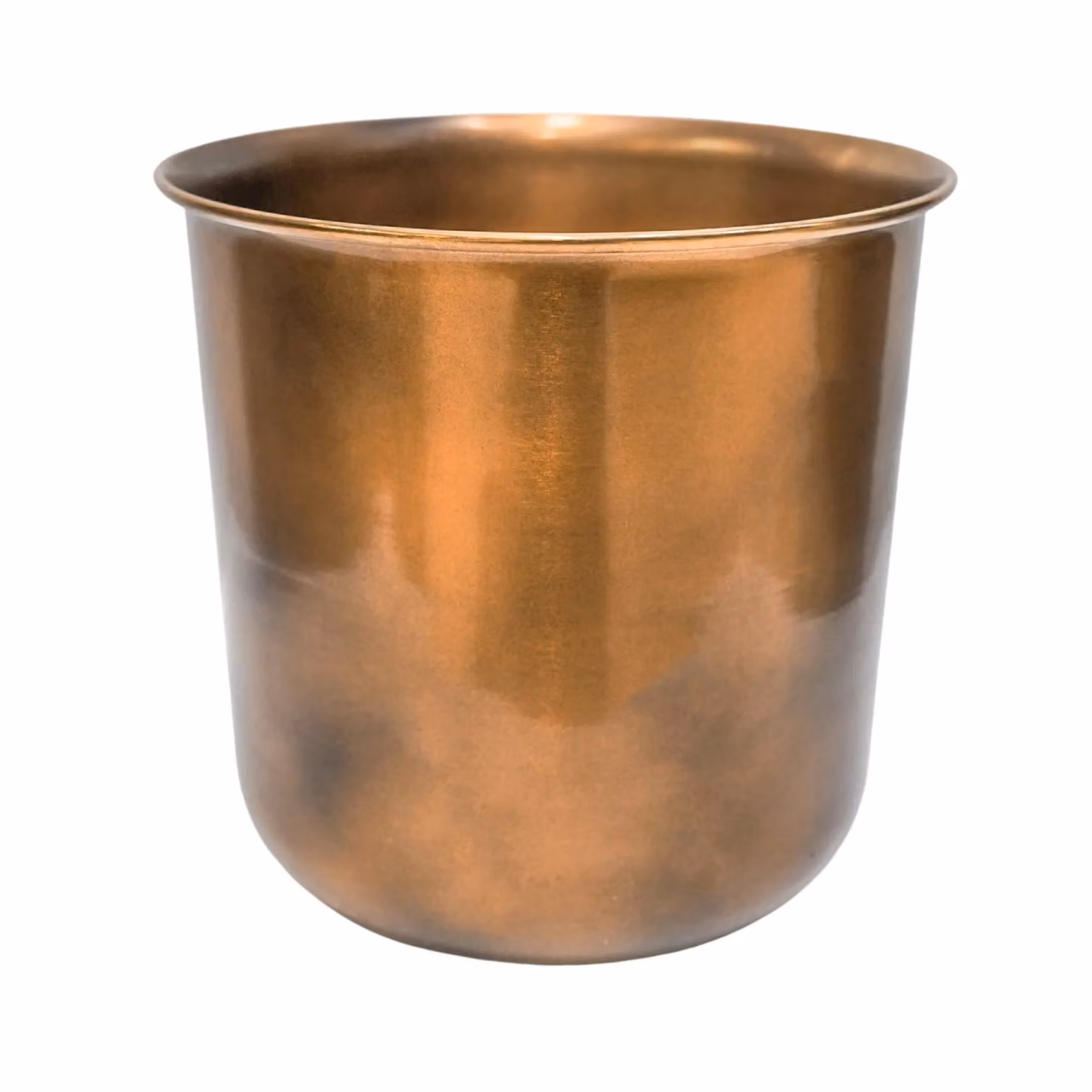 Ivyline Bronze Metal Outdoor Planter Tub, H: 28 cm, W: 27.5 cm – 2