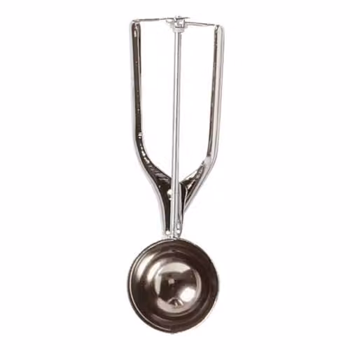 Chef Aid Silver Stainless Steel Food Scoop with Trigger Design for Ice Cream, Mashed Potato and Cookie Dough